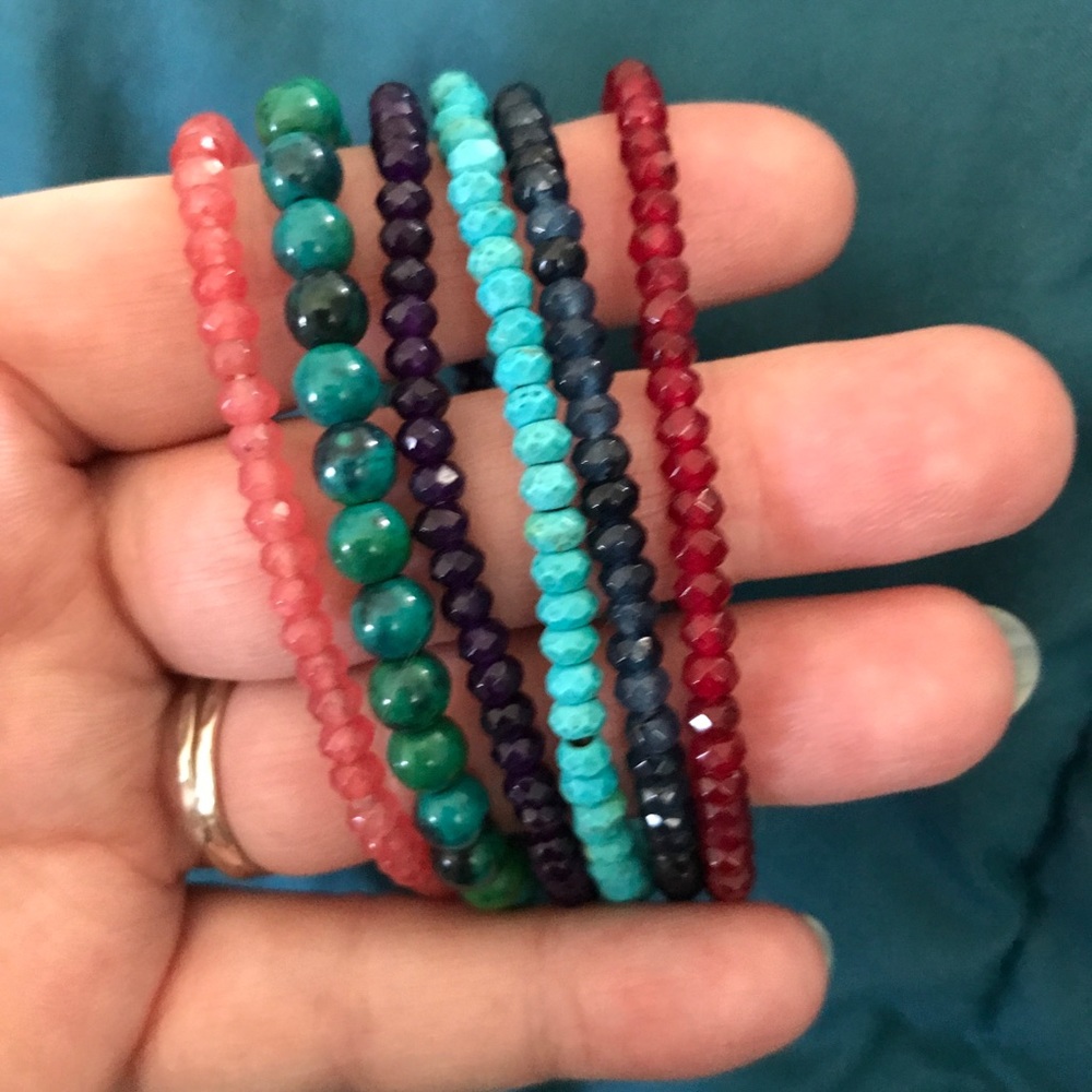 Genuine Gemstone bracelets - Emerald, Ruby, etc. - Picture 12 of 14